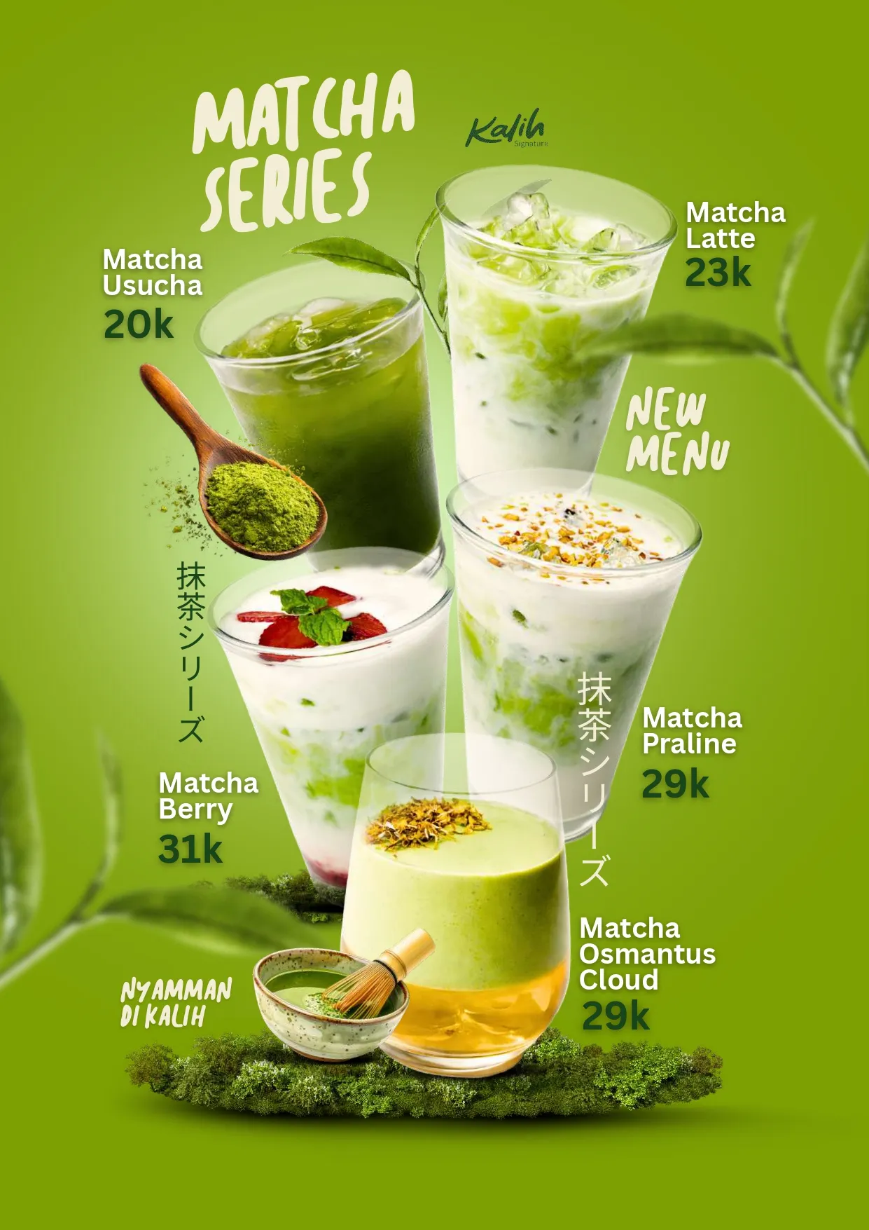 Menu Matcha Series Kalih Signature